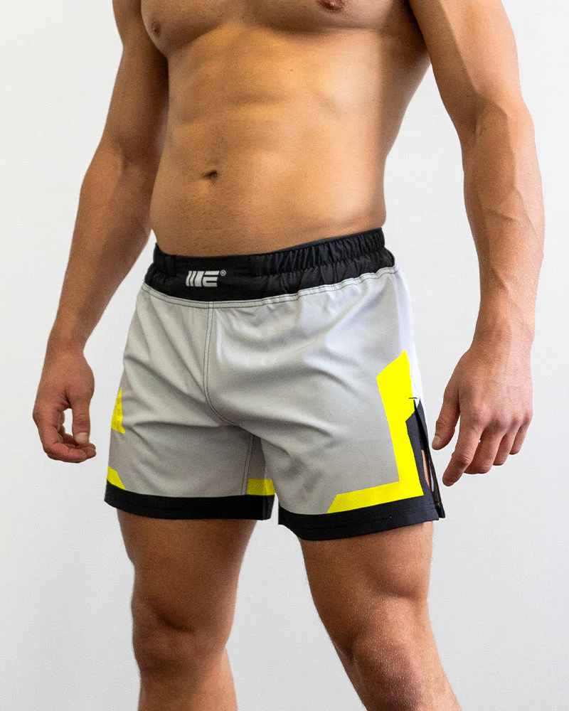 Cool Grey MMA Hybrid Shorts - Image 3