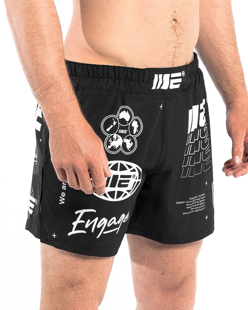 Engage Billboard MMA Hybrid Shorts - Black - Image 3
