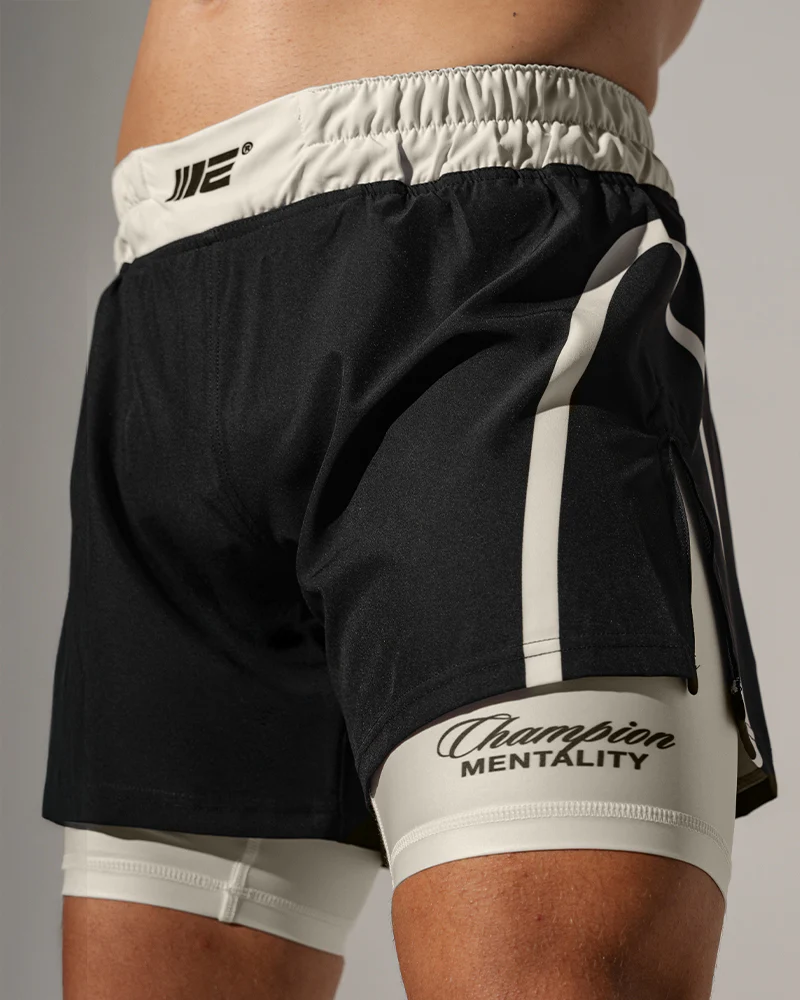Invictus (Black) 2-in-1 Hybrid Shorts - Image 2