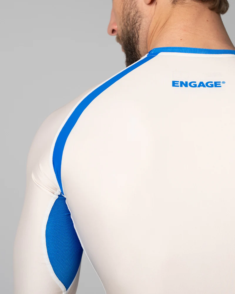 Invictus (Ivory Blue) Long Sleeve Rash Guard - Image 3