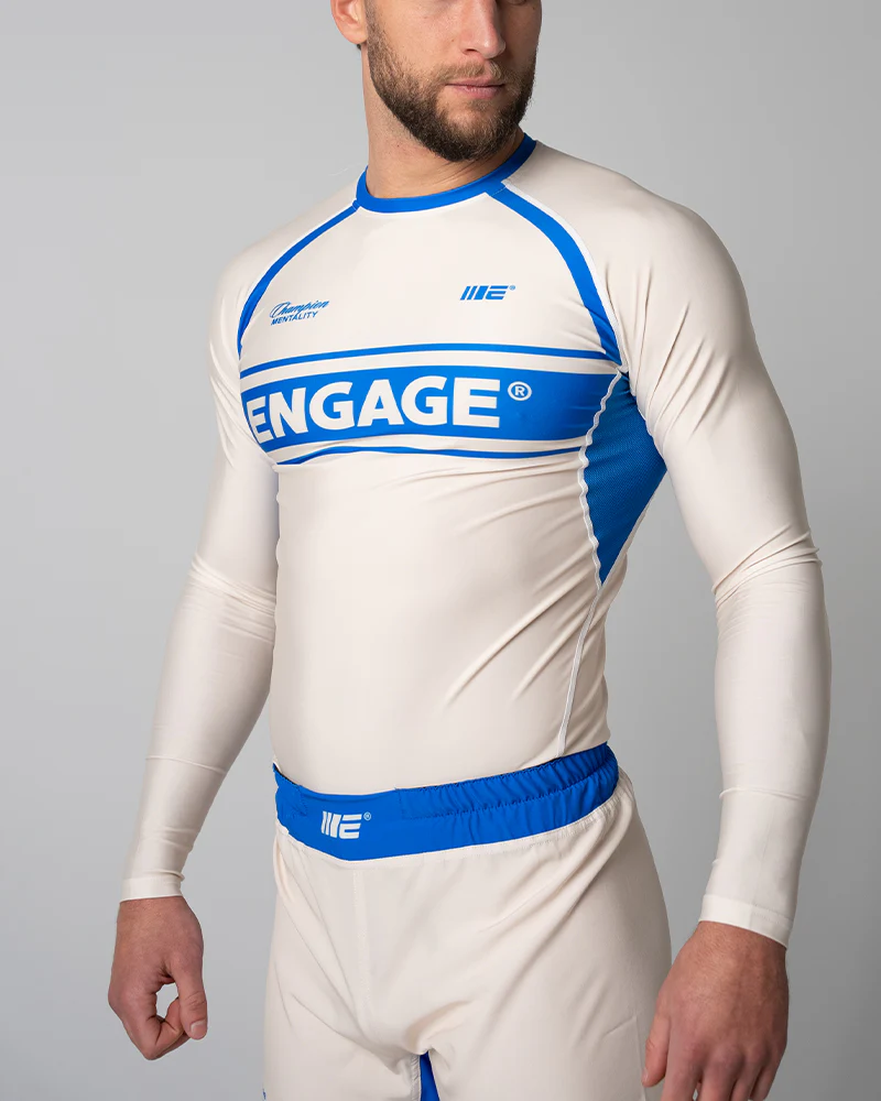 Invictus (Ivory Blue) Long Sleeve Rash Guard - Image 5